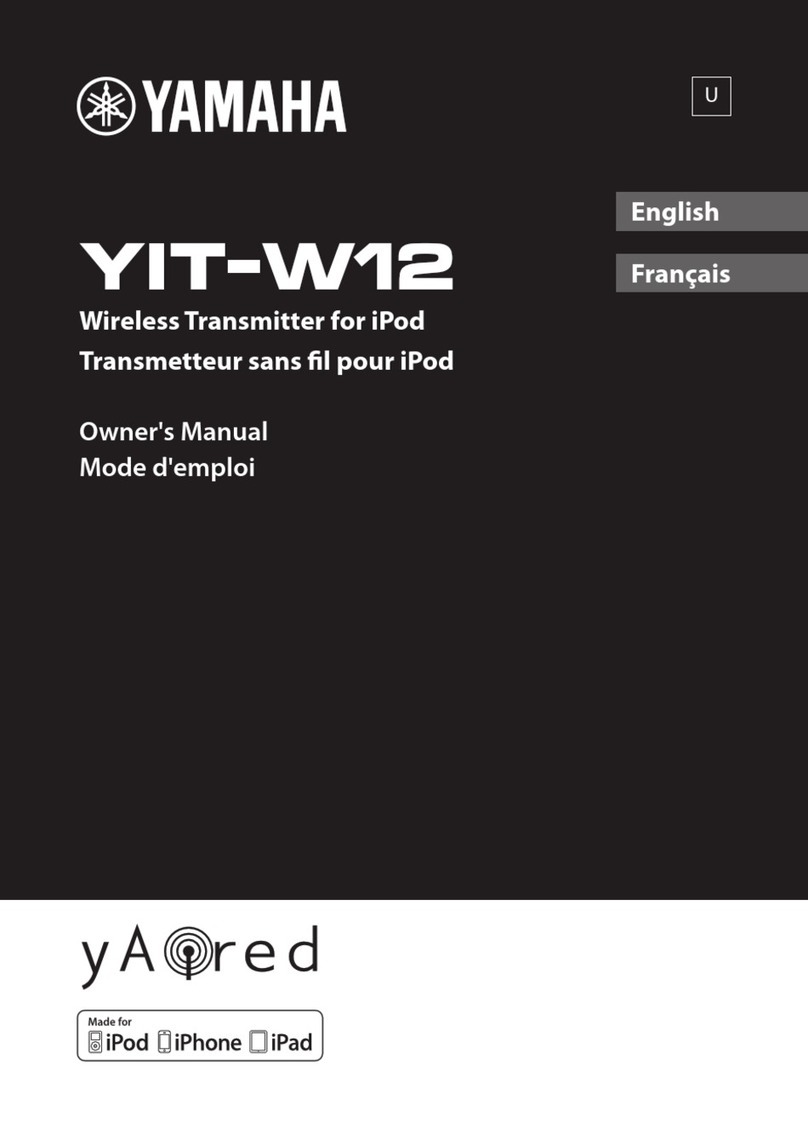 Yamaha YIT-W12 User manual