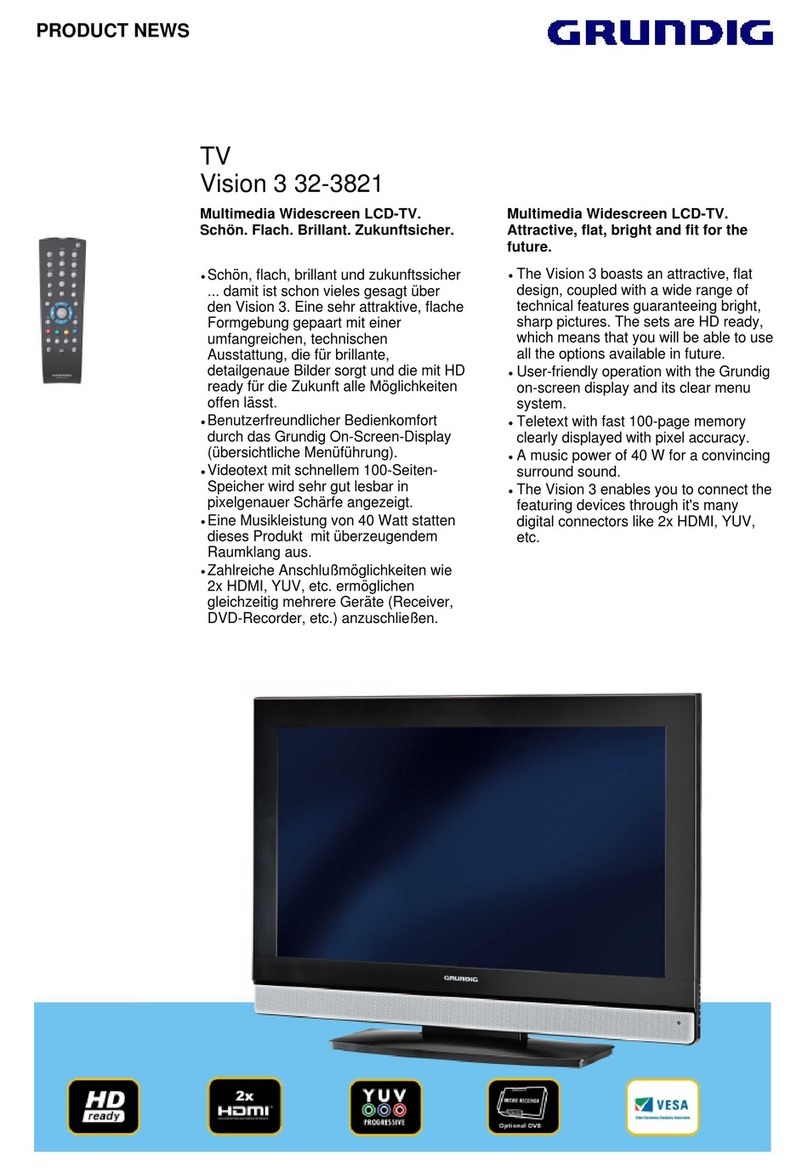 Grundig Vision 3 32-3821 User manual