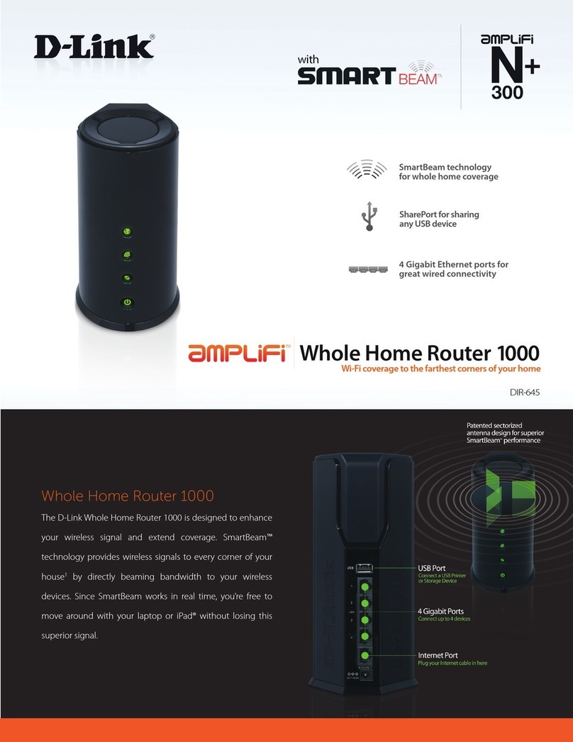 D-Link Amplifi DIR-645 User manual