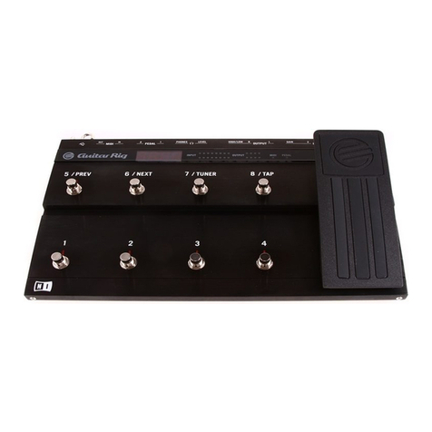 Native Instruments Guitar Rig Kontrol Hardware reference