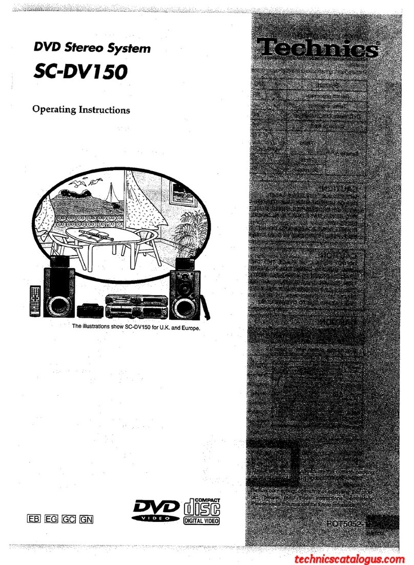 Technics SC-DV150 User manual