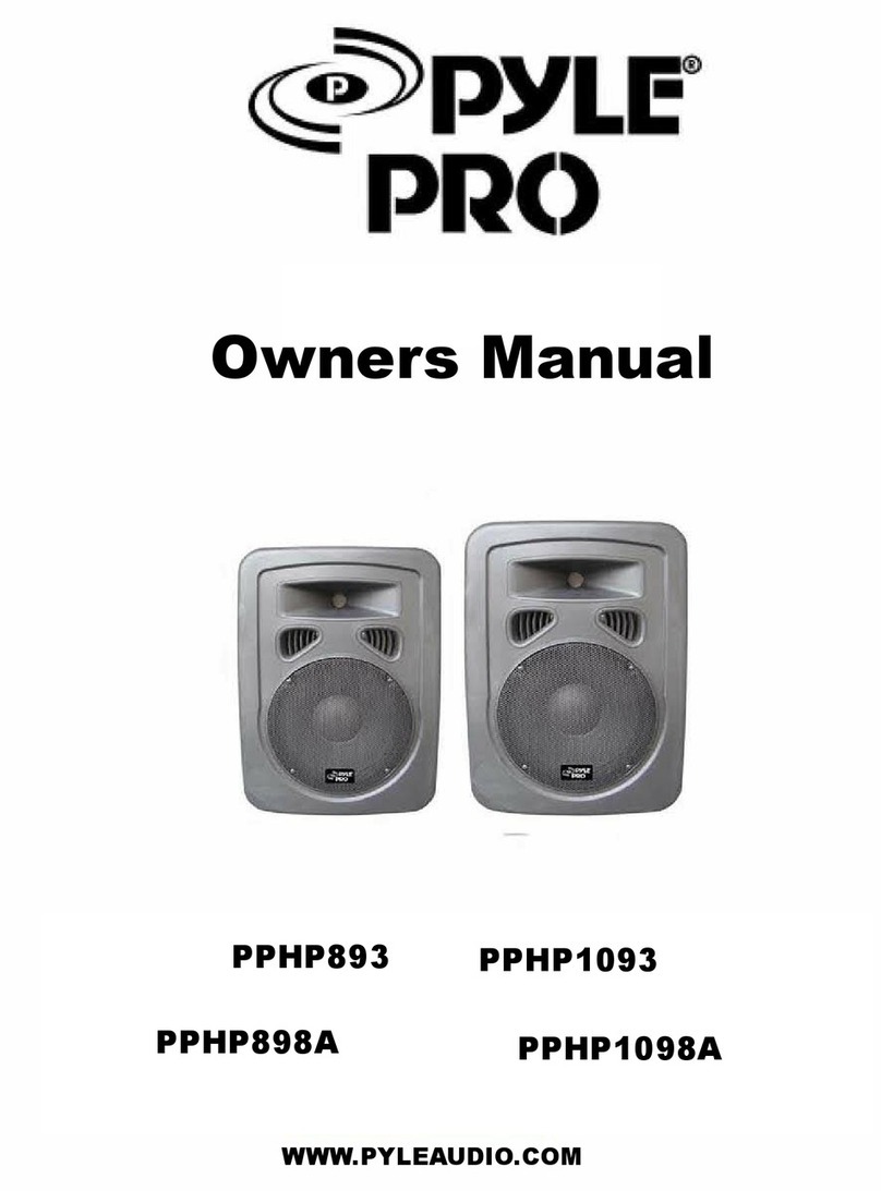 Pyle Pro PPHP893 owner's manual
