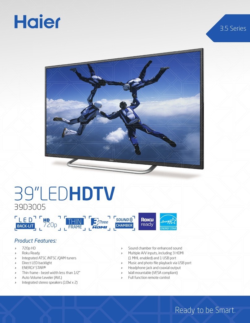 Haier 39D3005 Specifications