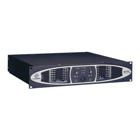 Crown XS900 User manual Crown XS900 User manual