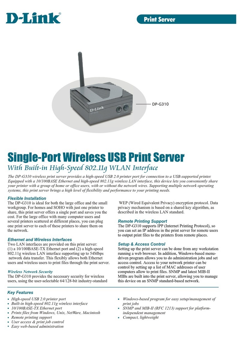 D-Link AirPlus DP-G310 User manual