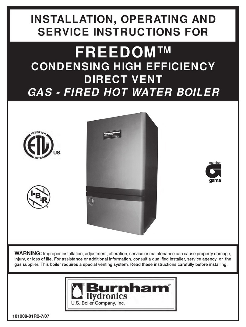 Burnham FREEDOM Installation, operating and service instructions
