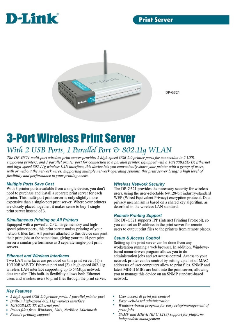 D-Link AirPlus DP-G321 User manual