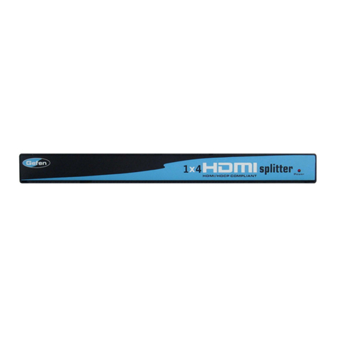 Gefen 1x4 HDMI Splitter User manual Gefen 1x4 HDMI Splitter User manual