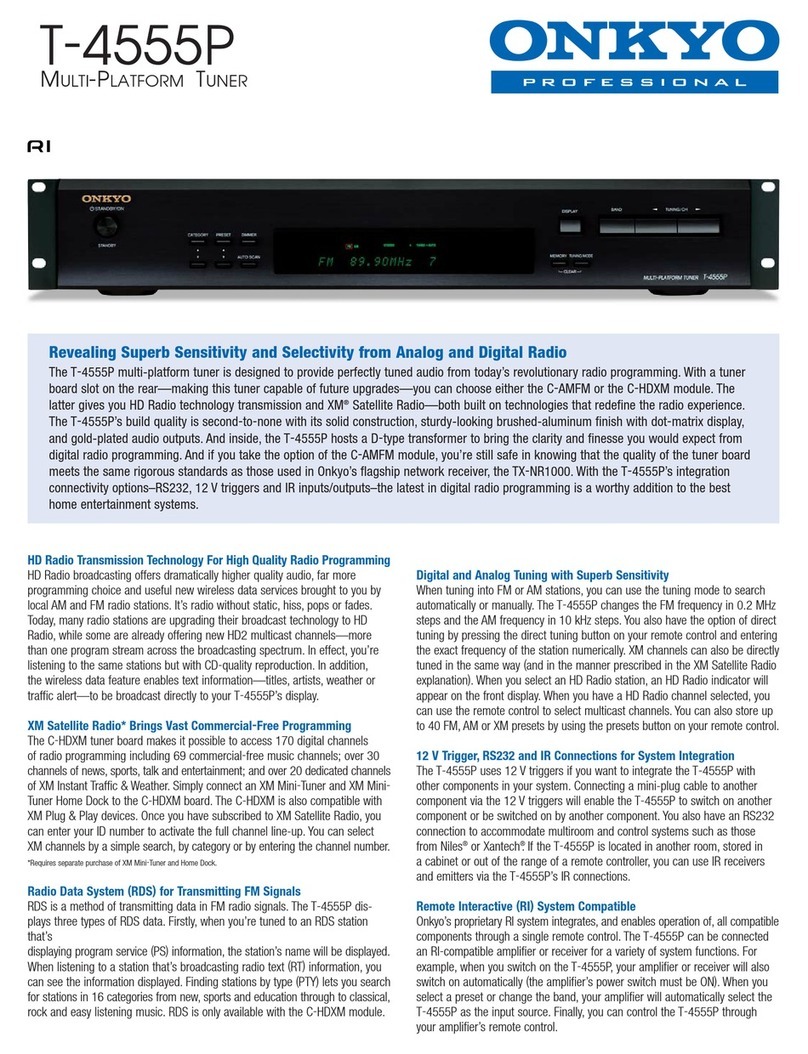 Onkyo T-4555P User manual