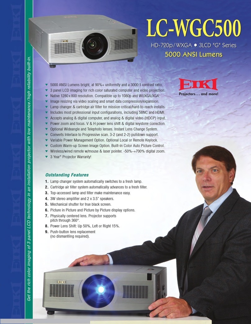 Eiki LC-WGC500 User manual