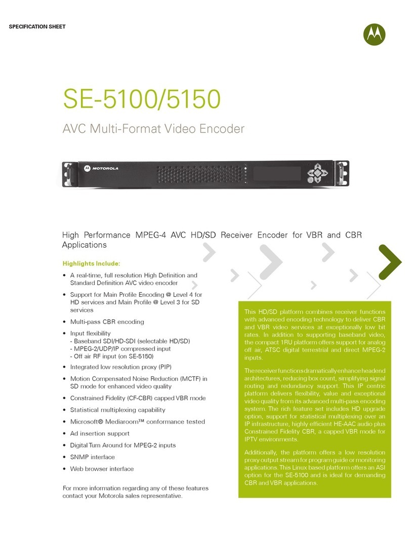 Motorola SE-5100 Specification sheet