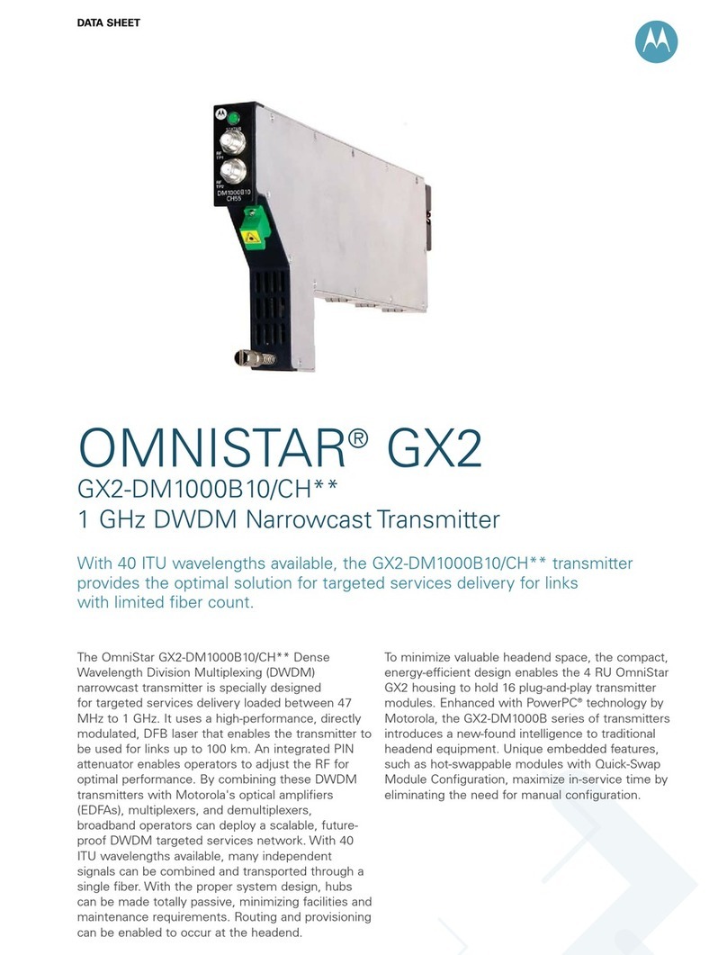 Motorola Omnistar GX2-DM1000B10/CH Series User manual
