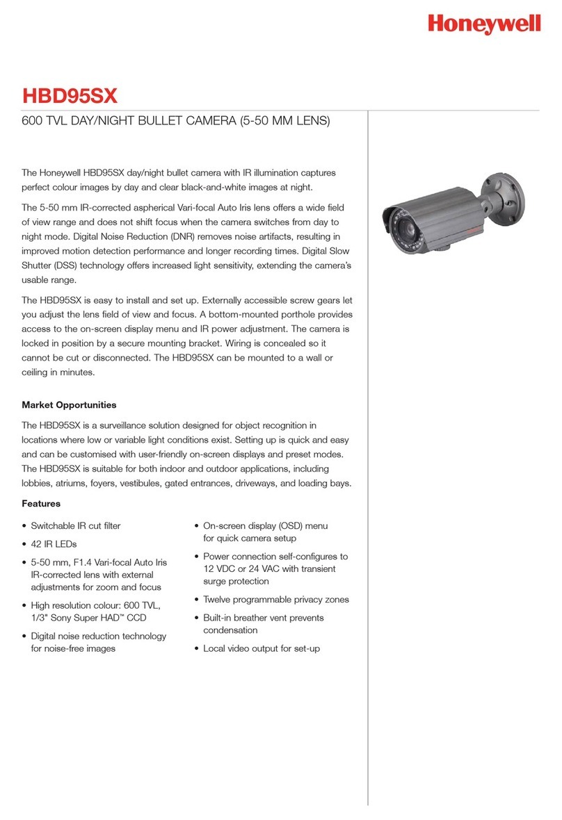 Honeywell HBD95SX Specifications