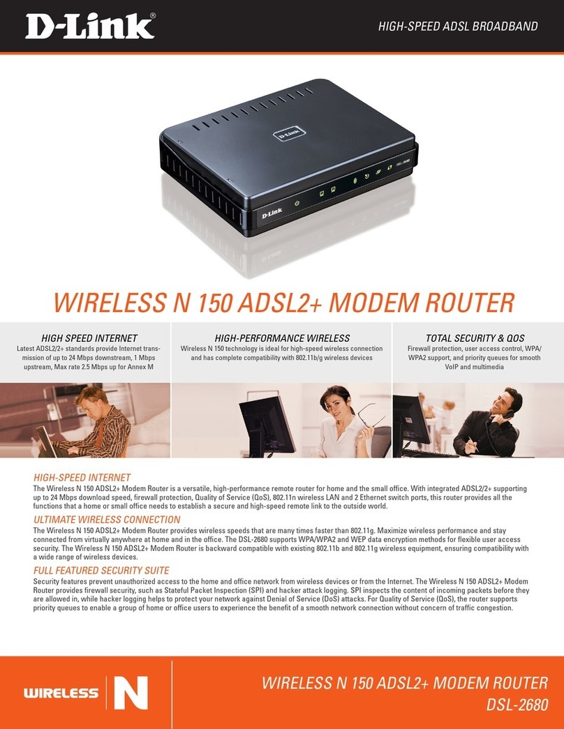 D-Link DSL-2680 User manual D-Link DSL-2680 User manual