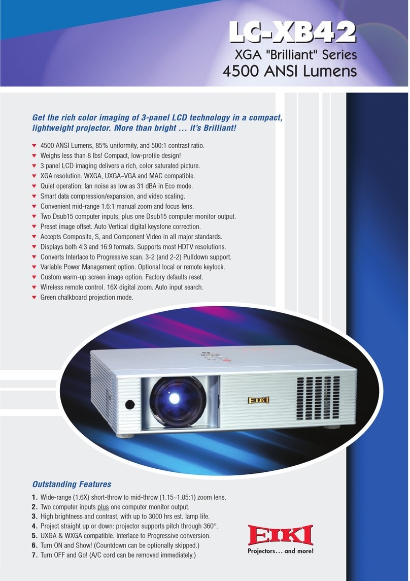 Eiki LC-XB42 User manual