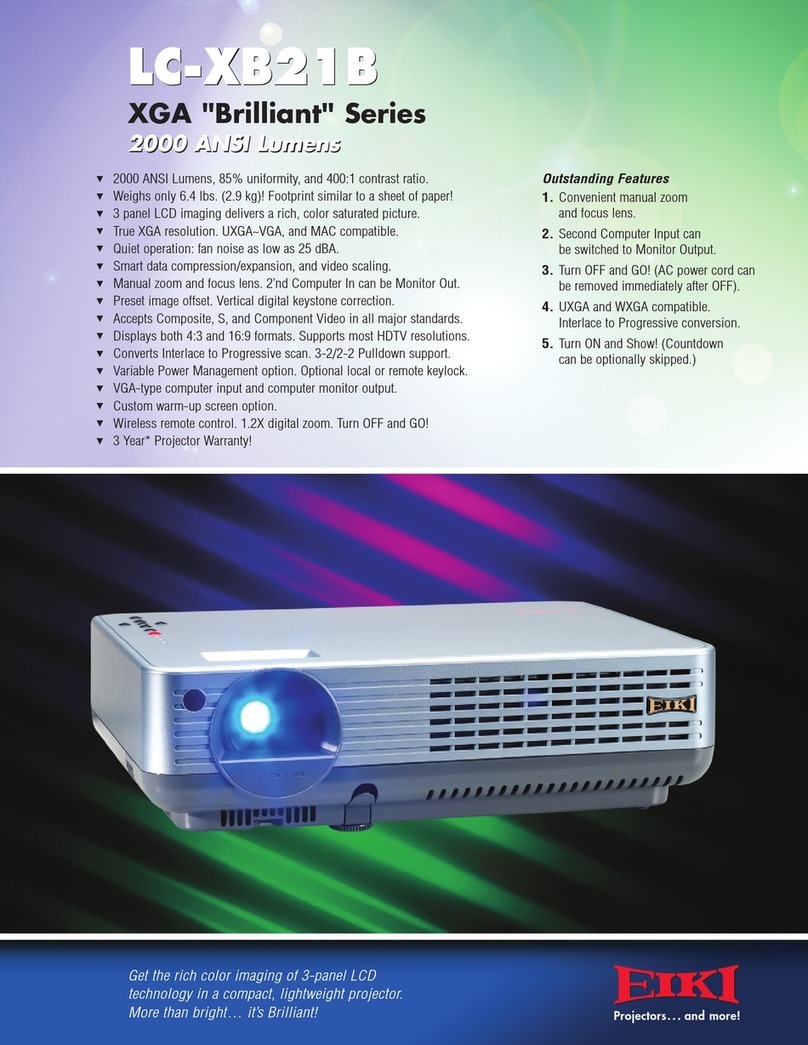 Eiki LC-XB21B User manual