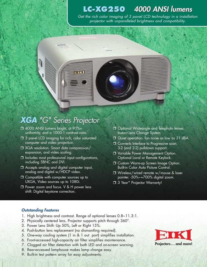 Eiki LC-XG250 User manual