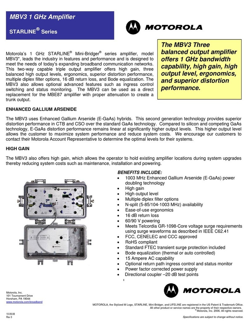 Motorola MBV3-100S User manual