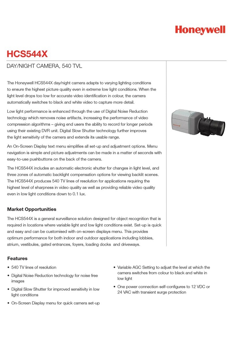 Honeywell HCS544X User manual