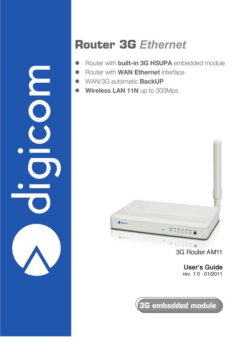 Digicom 3G Router AM11 User manual