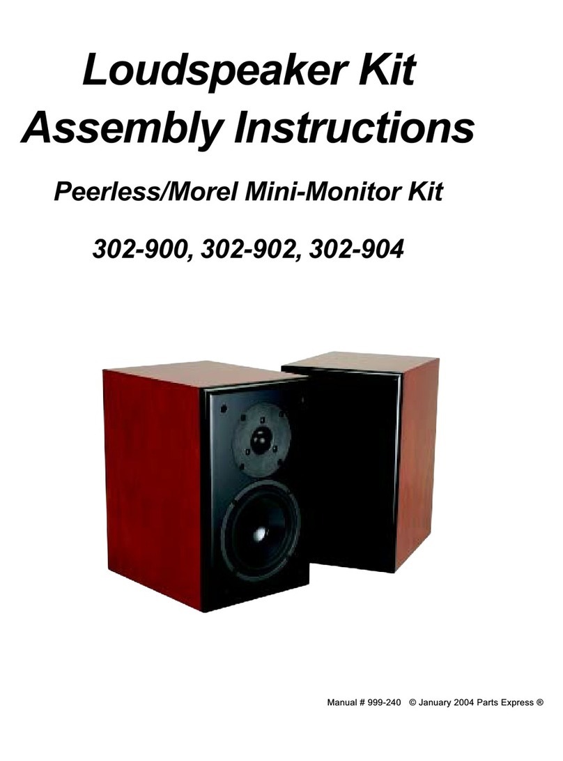 Peerless/Morel 302-900 Assembly instructions