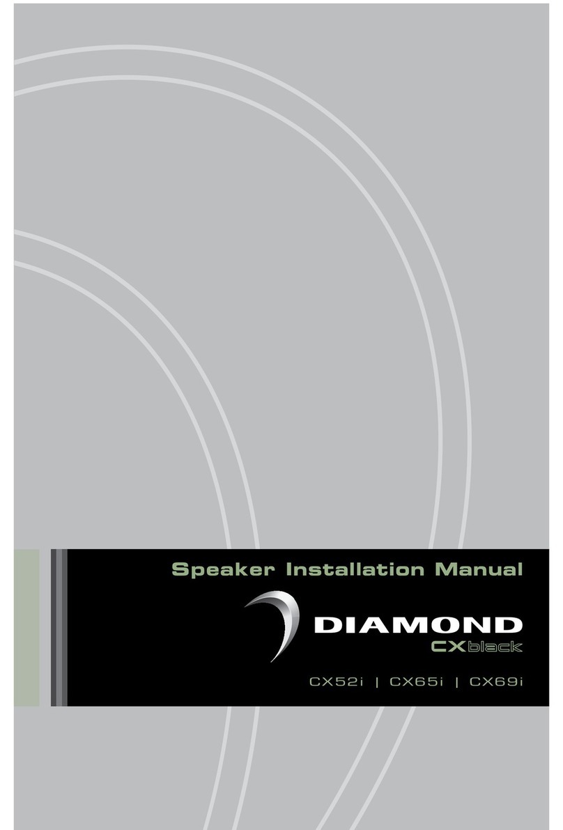 Diamond Audio Technology Black CX52i User manual