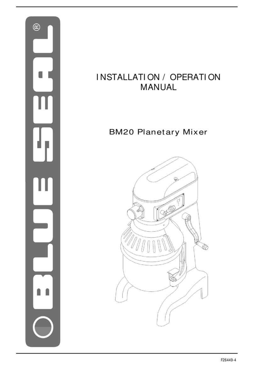 Blue Seal BM20 Installation and operation manual