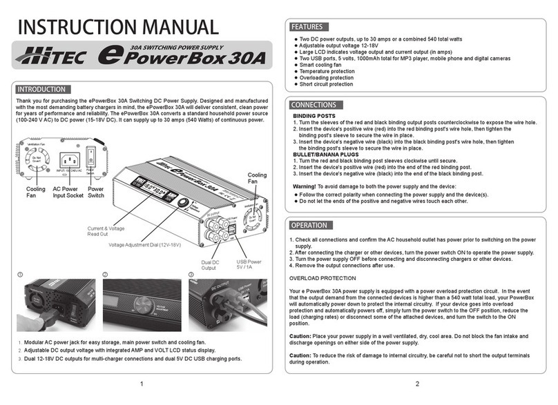 Hi-Tec ePowerBox 30A instruction manual