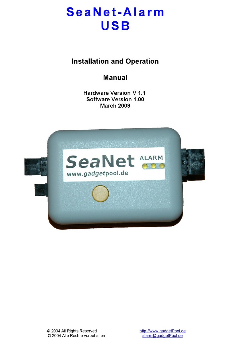 Raymarine SeaNet-Alarm User manual Raymarine SeaNet-Alarm User manual