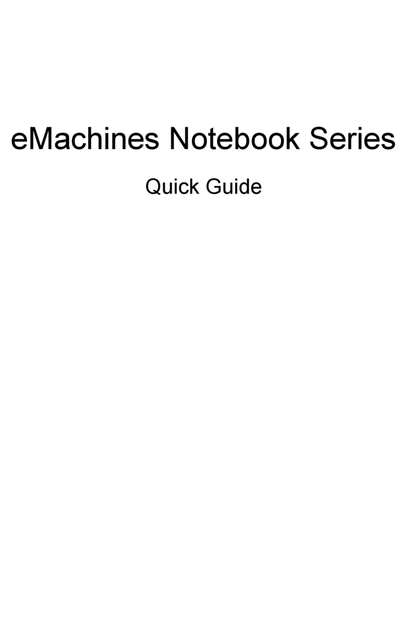eMachines Notebook Series quick guide