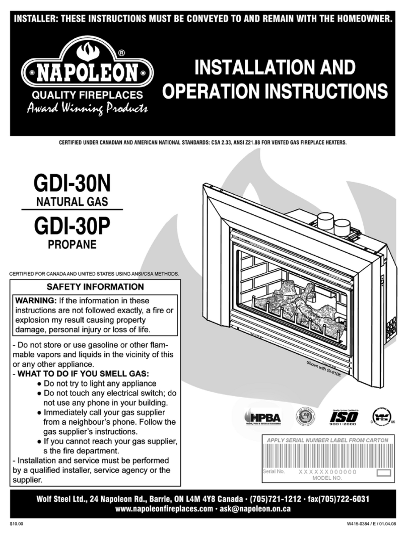 Napoleon GDI-30N User manual