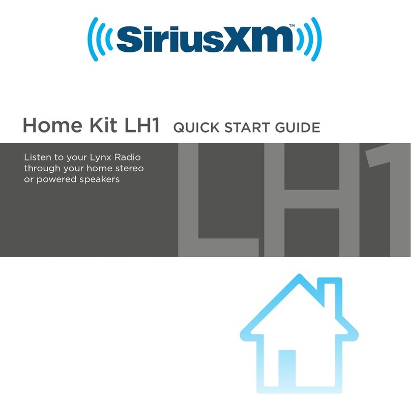 Sirius XM RAdio Home Kit LH1 quick start guide
