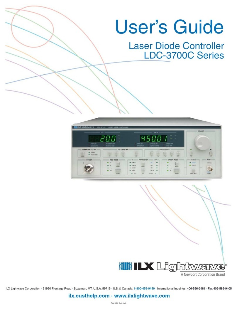 ILX Lightwave LDC-3700C Series User manual