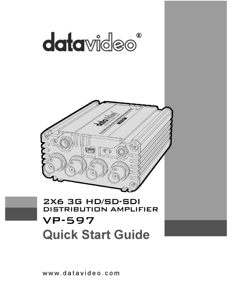 Data Video VP-597 quick start guide