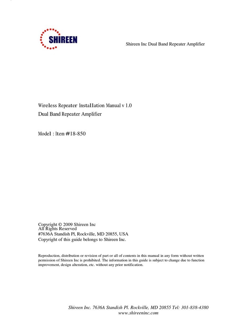 Shireen 18-850 installation manual