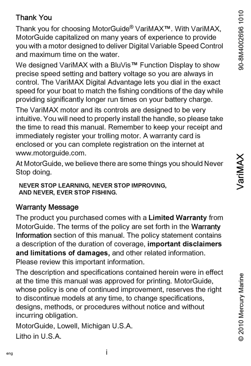 Mercury MotorGuide VariMAX User manual
