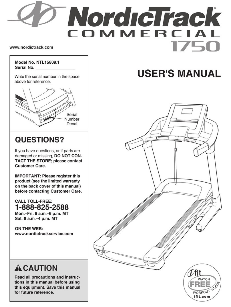 NordicTrack NTL15809.1 User manual