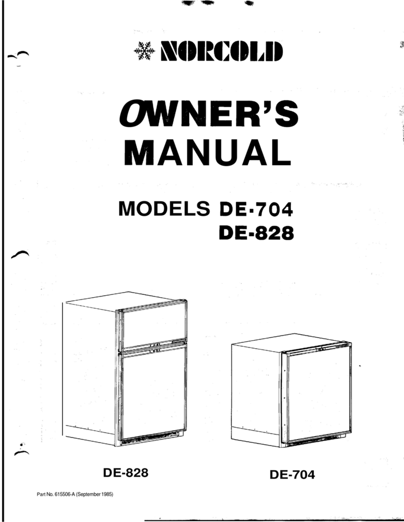 Norcold DE-704 User manual
