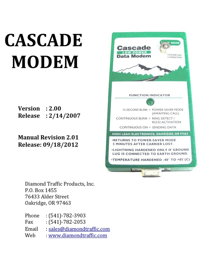 Diamond Traffic Products Cascade manual