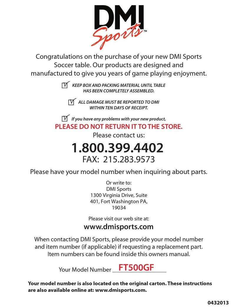 DMI Sports FT500GF Assembly instructions DMI Sports FT500GF Assembly instructions