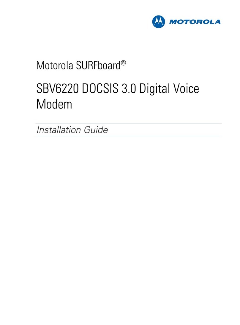 Motorola SBV6220 DOCSIS User manual