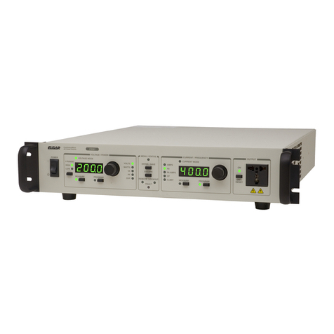 Elgar CW 2501P User manual