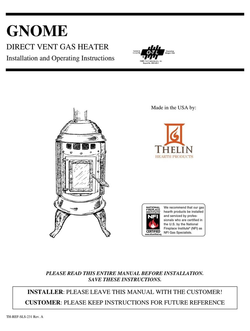 Thelin GNOME Installation and operating instructions Thelin GNOME Installation and operating instructions