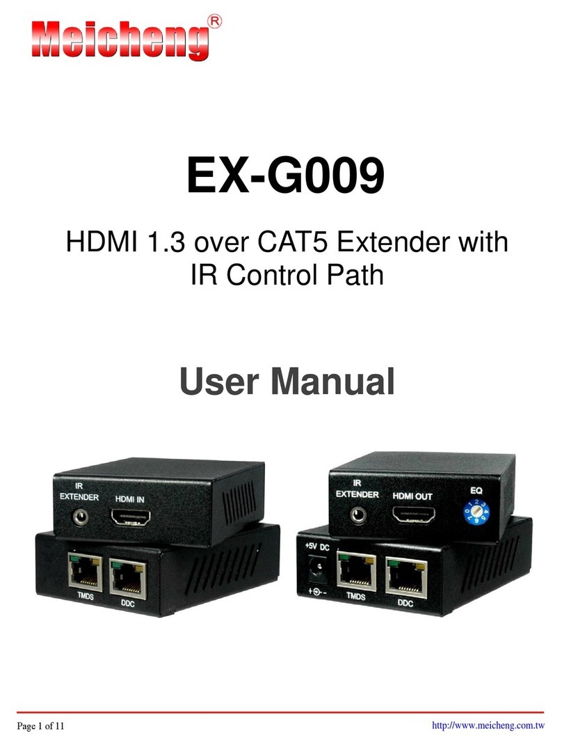 Meicheng EX-G009 user manual