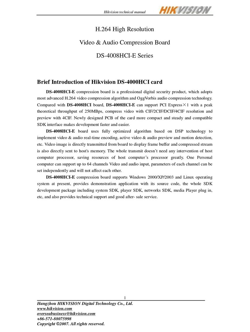 HIK VISION DS-4008HCI-E Series Technical manual
