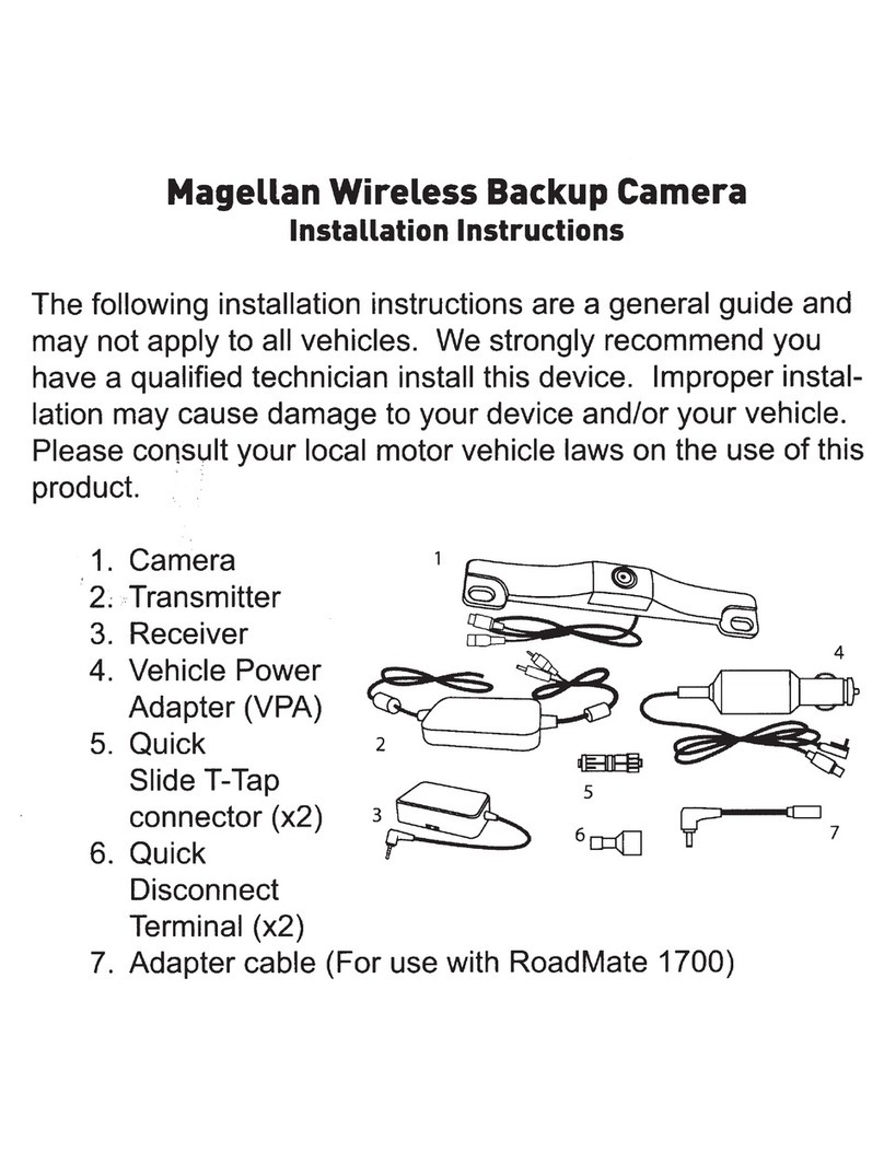 Magellan Wireless Backup Camera User manual