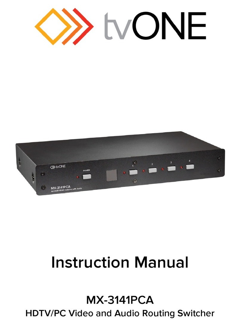 TV One MX-3141PCA instruction manual TV One MX-3141PCA instruction manual