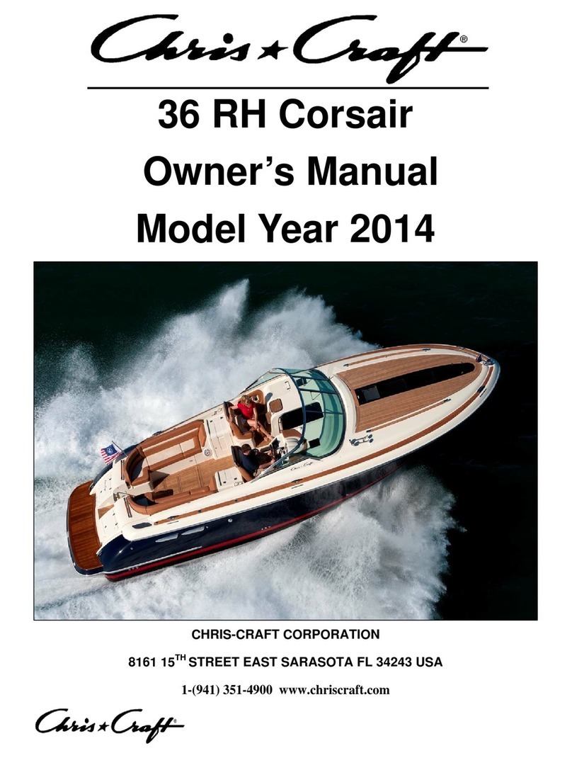 Chris-Craft 2014 36 RH Corsair User manual