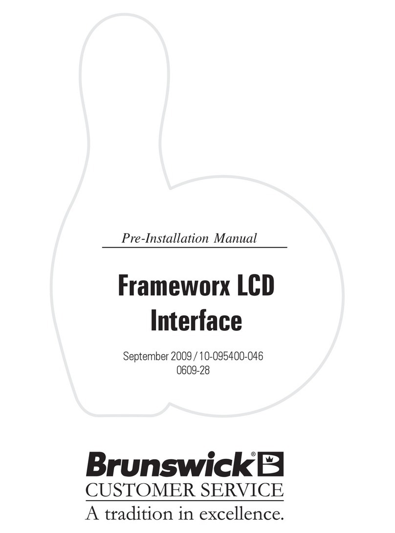Brunswick Frameworx LCD Interface User manual