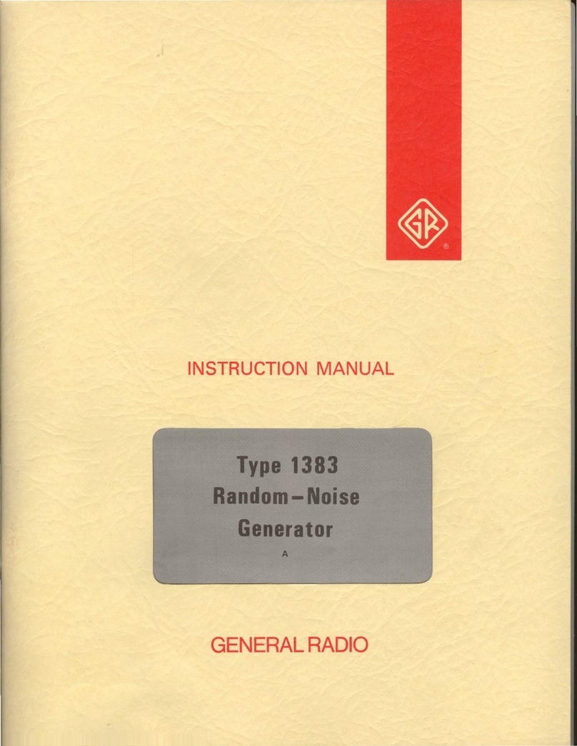GENERAL RADIO COMPANY 1383 instruction manual